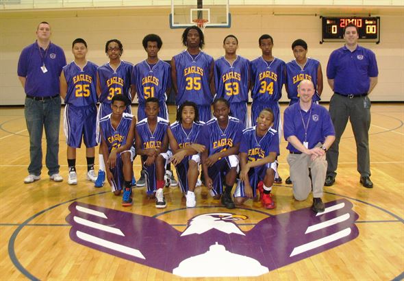 Washington Varsity Boys Basketball 2012-13

(Front Row l-r:  Elliot Suttles, Chris Gordon, Dominic Goines, DaVonte Adams, Demare White and Coach Errickson.  Back Row l-r:  Coach Bauch, Alejandro Santiago, Robby Sanders, Ismael Hassan, Kahnen Gbojueh, Xavier Walden, Mohamed Saleh, Tau Hyatte and Coach Meitus)