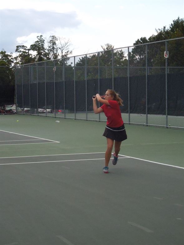 Number 2 Doubles - backhand through the middle